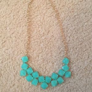 Aqua green jewel necklace
